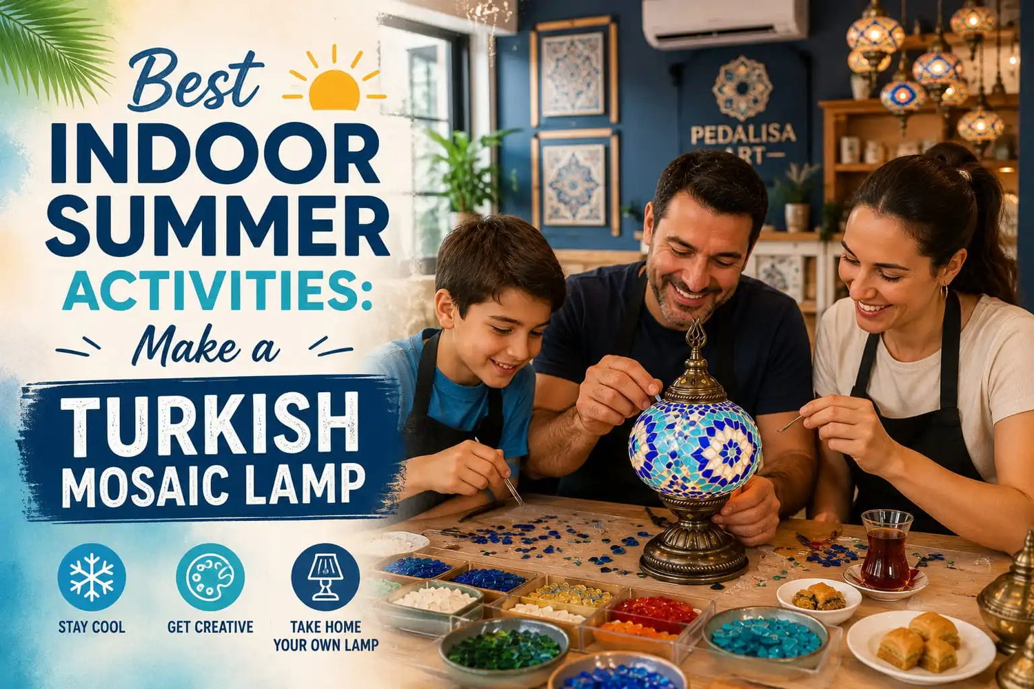 Best Indoor Summer Activities: Make a Turkish Mosaic Lamp