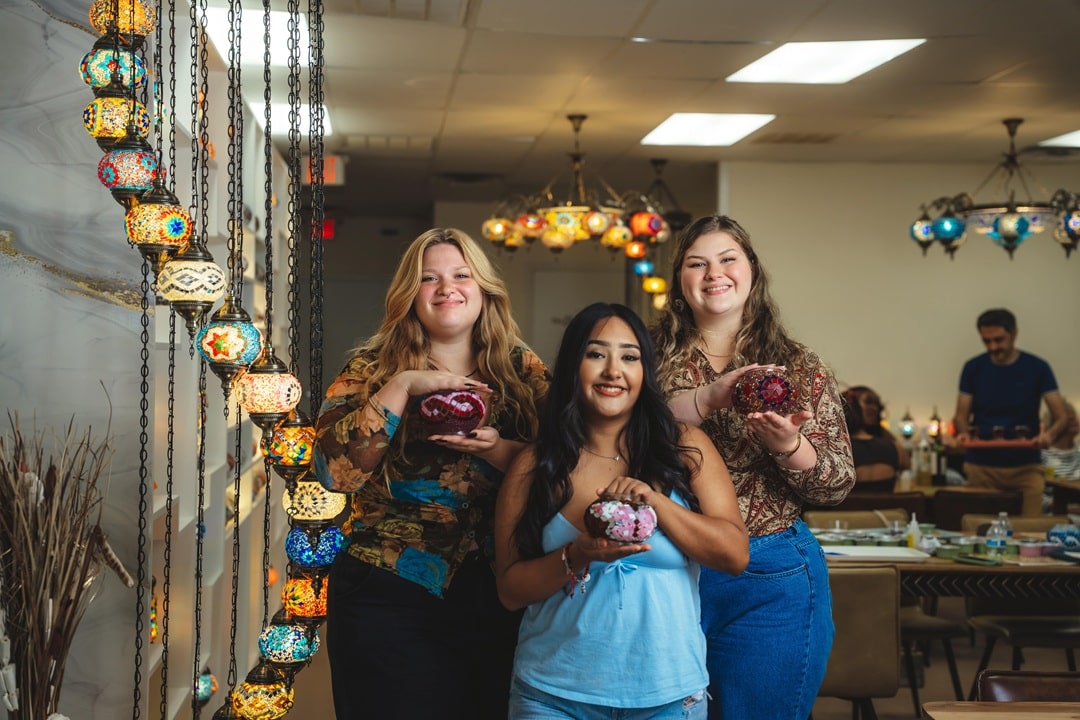 Create a Turkish Mosaic Lamp in League City, TX The Best Mosaic Art Classes for Adults