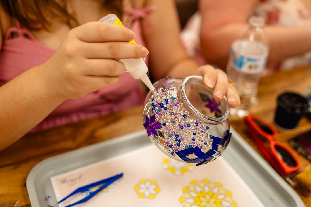 Hands-On Turkish Mosaic Lamp Class in Baton Rouge