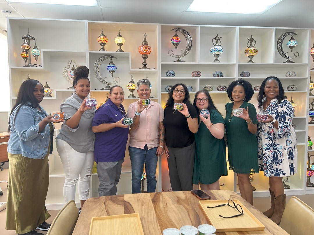 Turkish Mosaic Lamp Classes in Corpus Christi Pedalisa Art