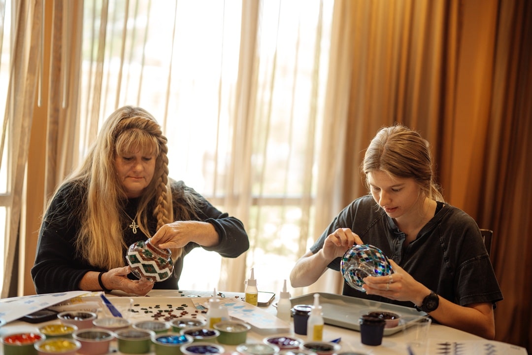 Turkish Mosaic Lamp Workshop in Bloomington, Indiana