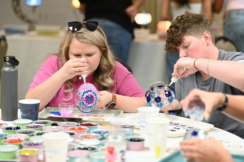 Turkish Mosaic Lamp Workshops in The Woodlands, TX – Creative Classes for Adults