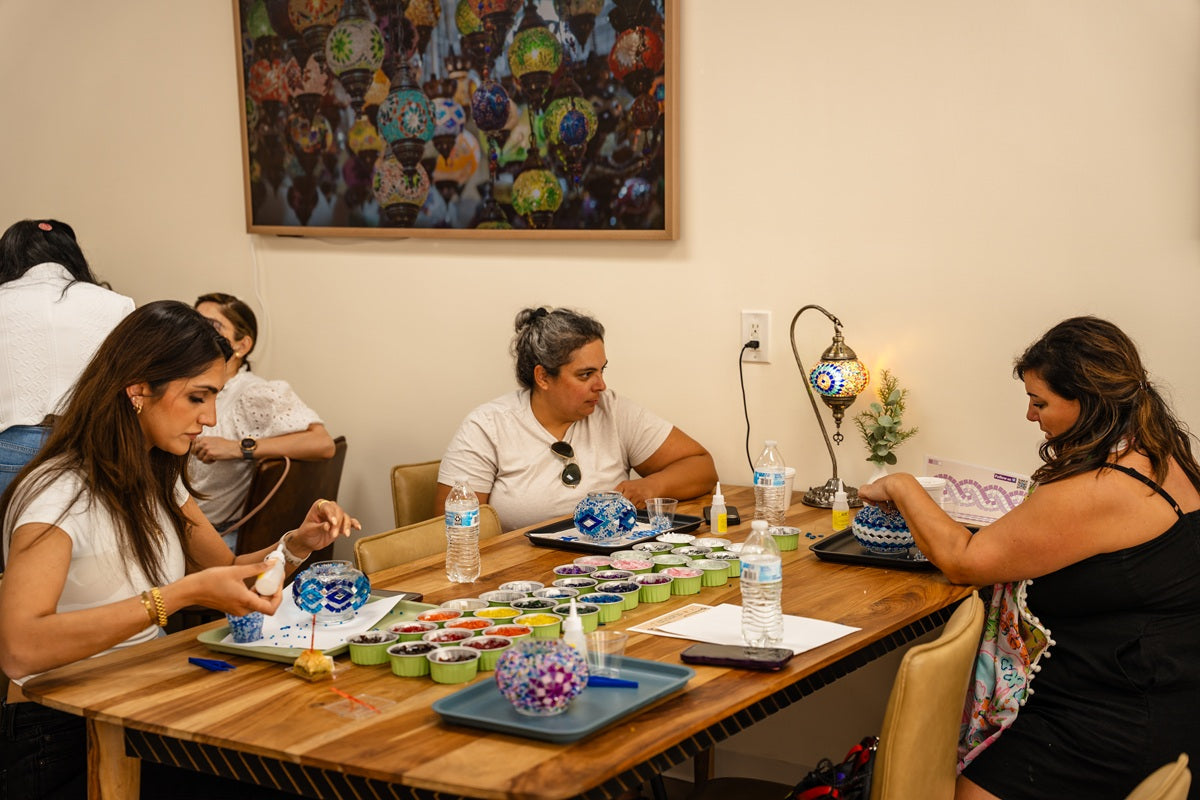Glass Tile Mosaic Lamp Making – A Louisiana Art Experience