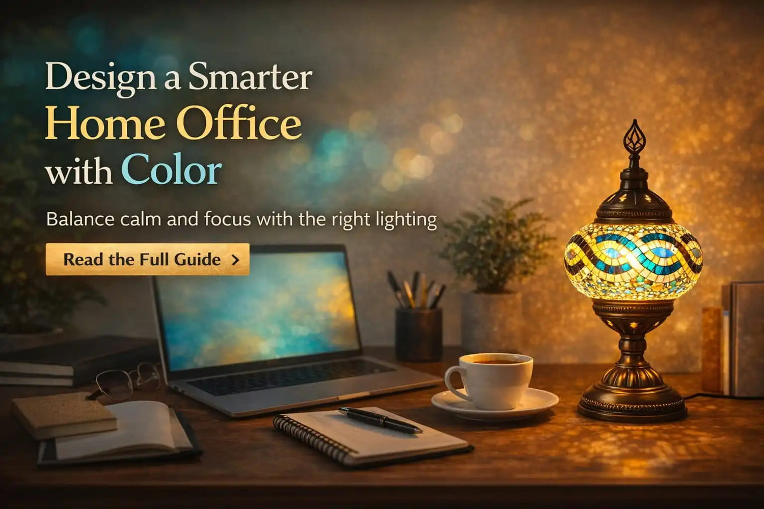 Color Psychology in Home Offices: Turquoise & Yellow