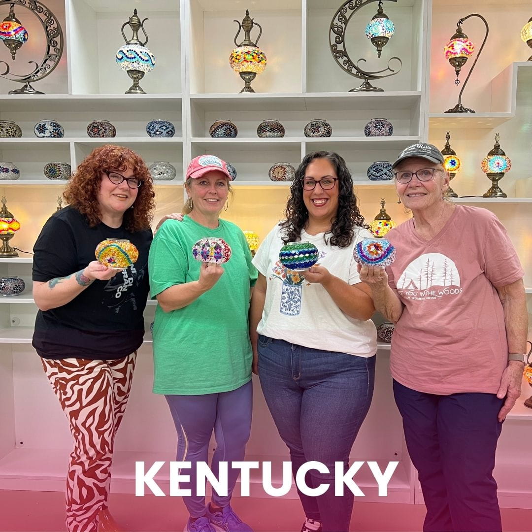 Kentucky Area - Mosaic Lamp Workshops | Pedalisa Art