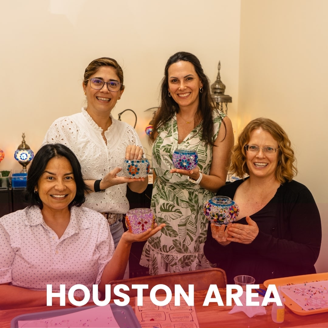 Houston Area Turkish Mosaic Lamp Making Workshop class