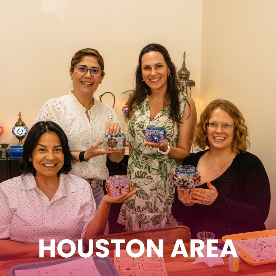Turkish Mosaic Lamp Workshop in Houston Area : Katy, League City, Houston Sugar Land, The Woodlands