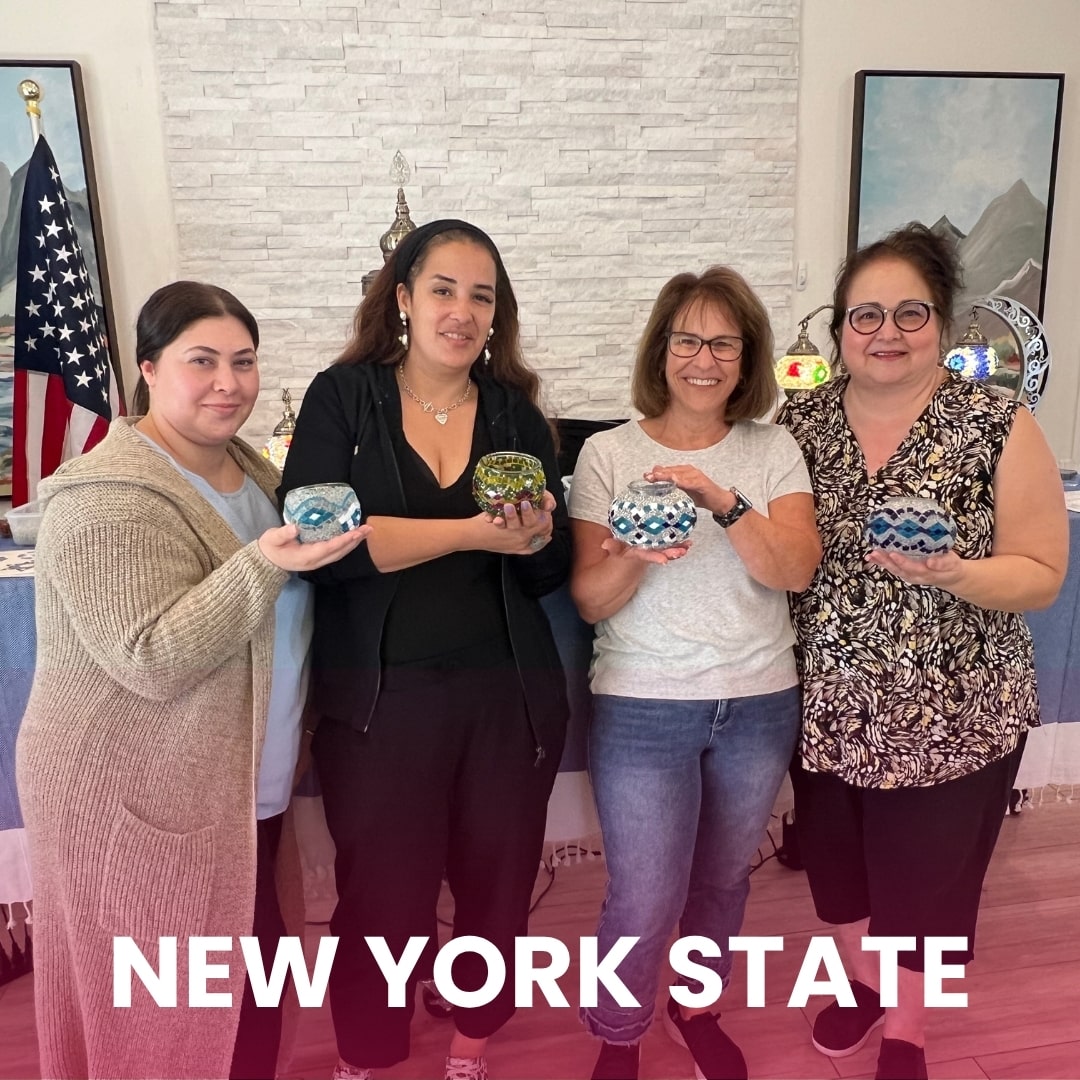 mosaic lamp making workshop new york state