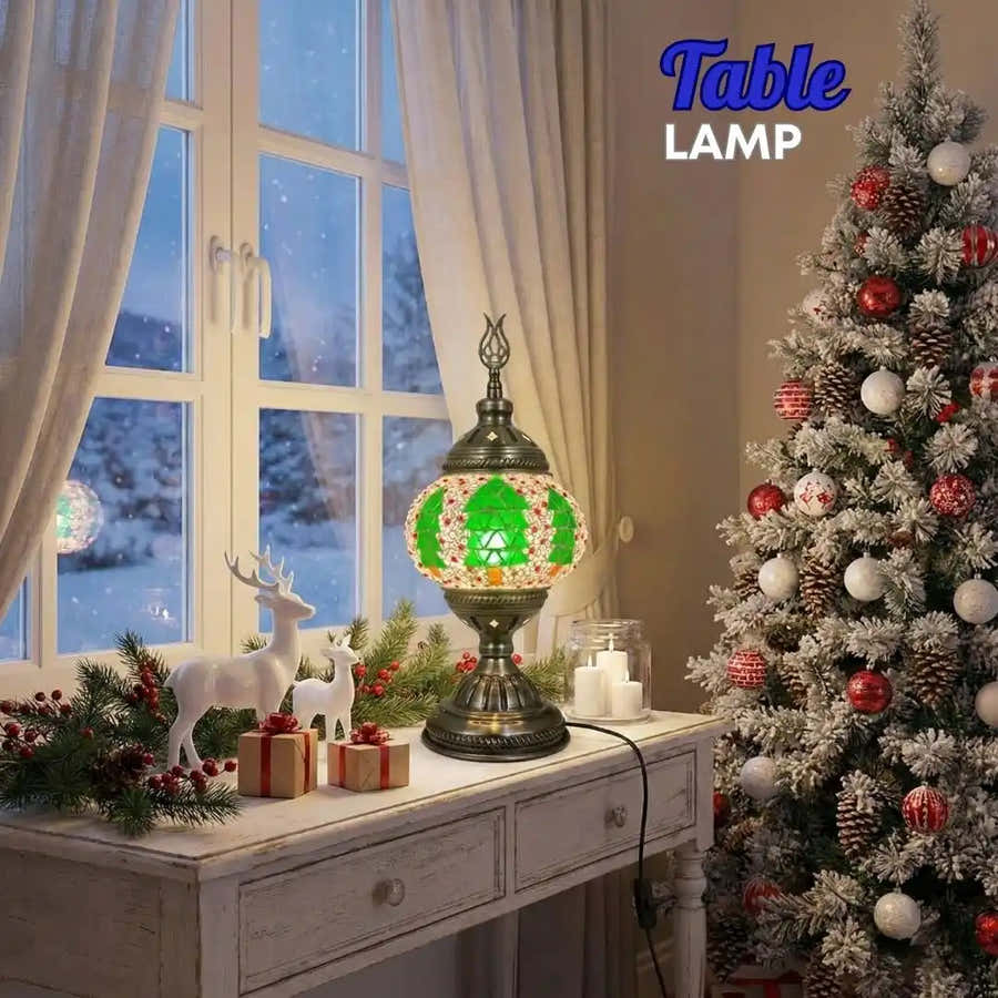 Christmas Home DIY Kit Christmas Tree - turkish-lamp-workshop-PedalisaArt