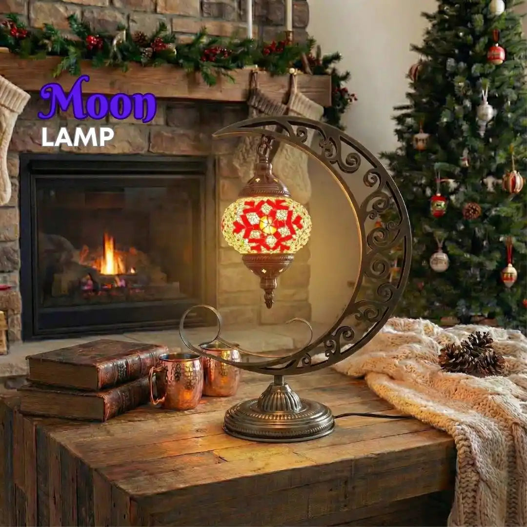 Christmas Home DIY Kit Red Snowflake - turkish-lamp-workshop-PedalisaArt