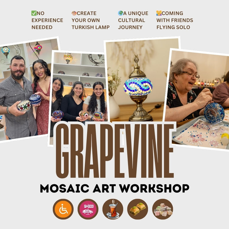 Create Your Own Turkish Mosaic Lamp Workshop in Grapevine, TX - turkish-lamp-workshop-PedalisaArt