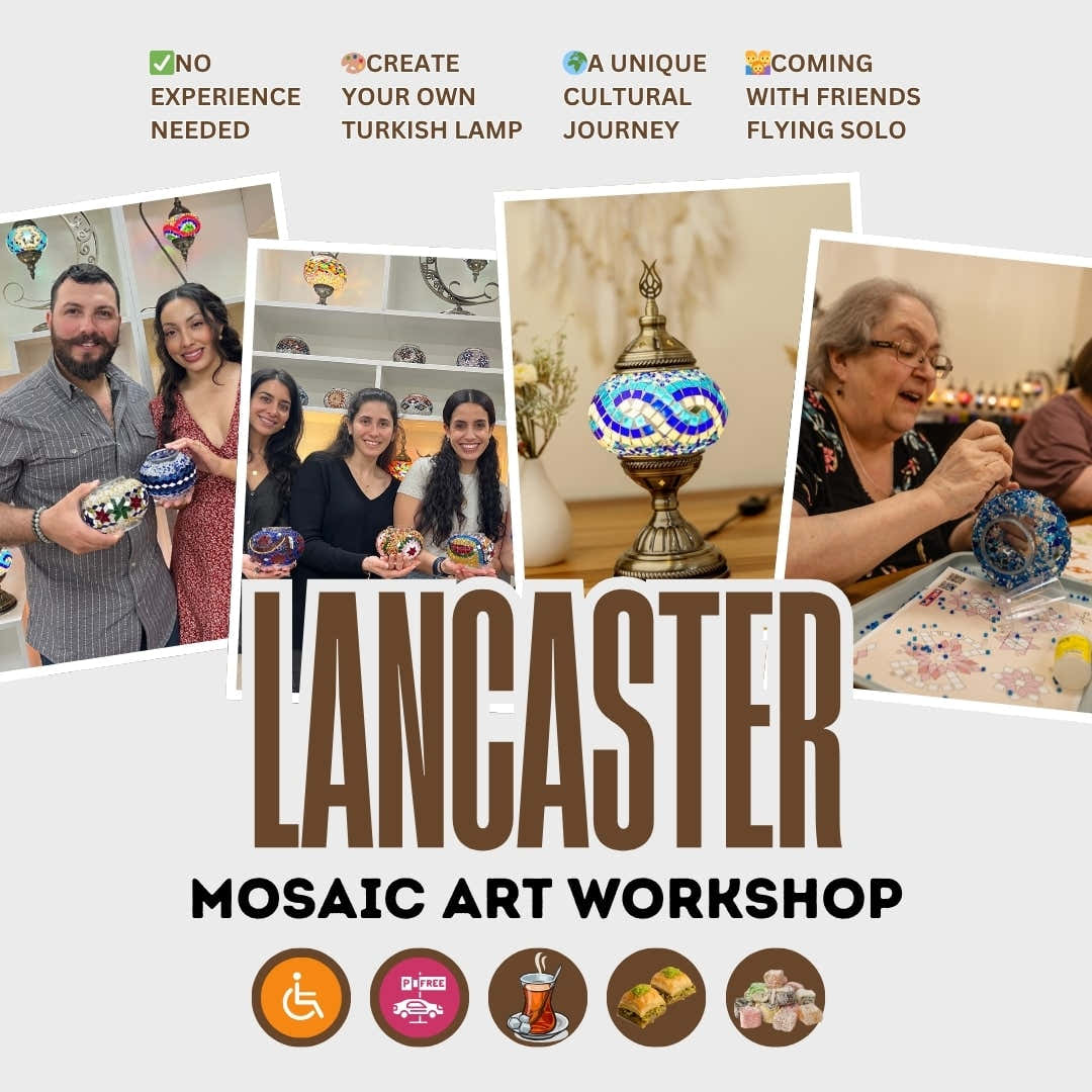Mosaic Class in Lancaster - turkish-lamp-workshop-PedalisaArt