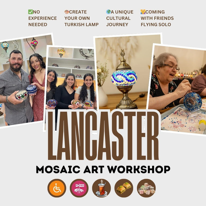Mosaic Class in Lancaster - turkish-lamp-workshop-PedalisaArt