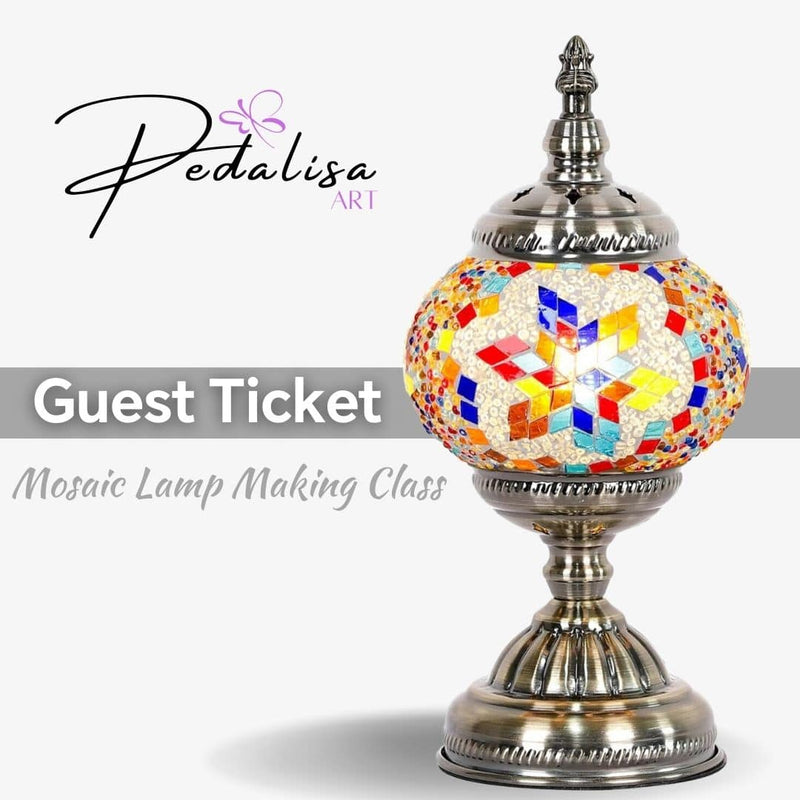 Guest Ticket – Add a Friend to Your Workshop - turkish-lamp-workshop-PedalisaArt