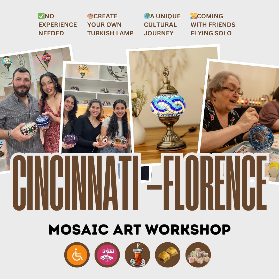 Mosaic Art Class in Cincinnati-Florence - turkish-lamp-workshop-PedalisaArt