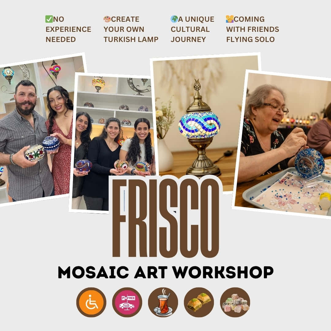 Hands-On Turkish Mosaic Art Workshop in Frisco, TX - turkish-lamp-workshop-PedalisaArt