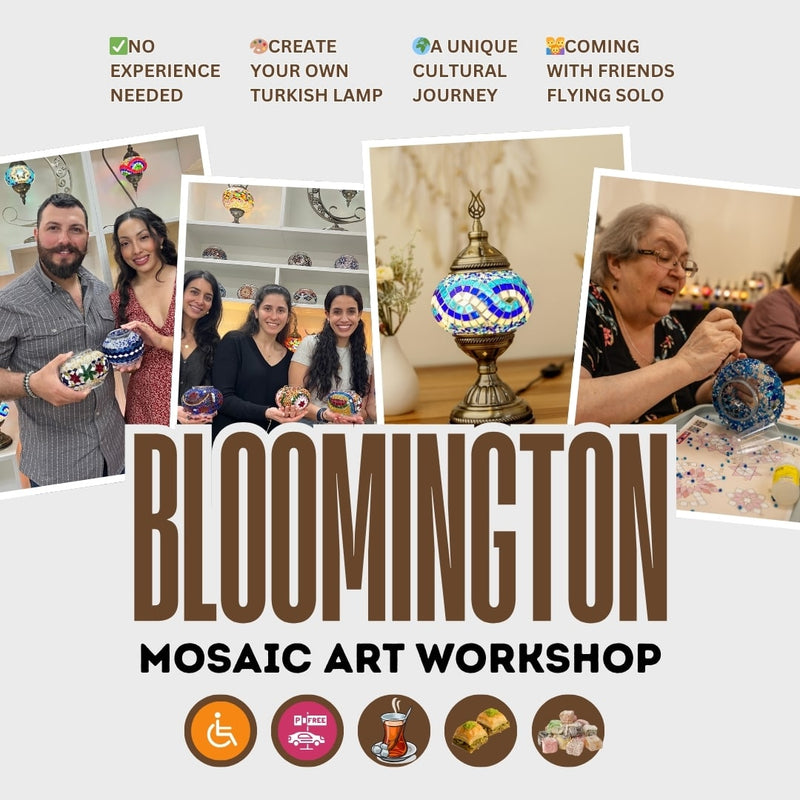 Hands-On Turkish Mosaic Lamp Workshop in Bloomington, IN - turkish-lamp-workshop-PedalisaArt