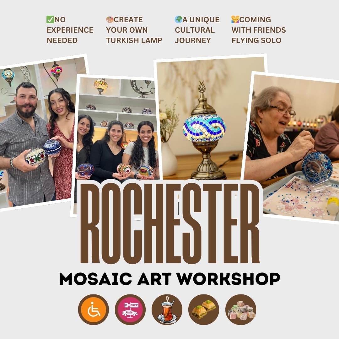 Rochester -  Mosaic Lamp Making Workshop - PedalisaArt