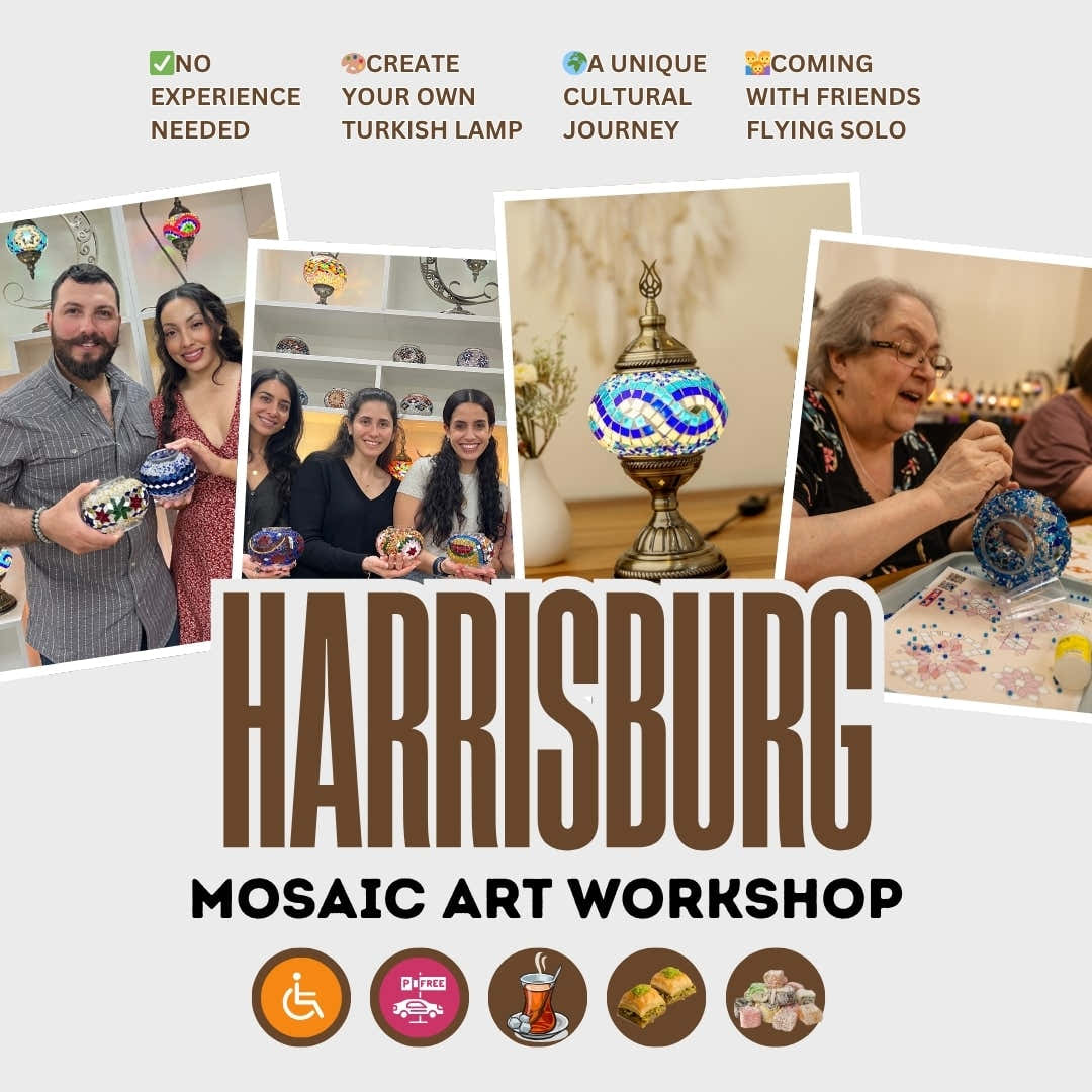 Learn & Create at a Turkish Mosaic Lamp Workshop in Harrisburg, PA - turkish-lamp-workshop-PedalisaArt