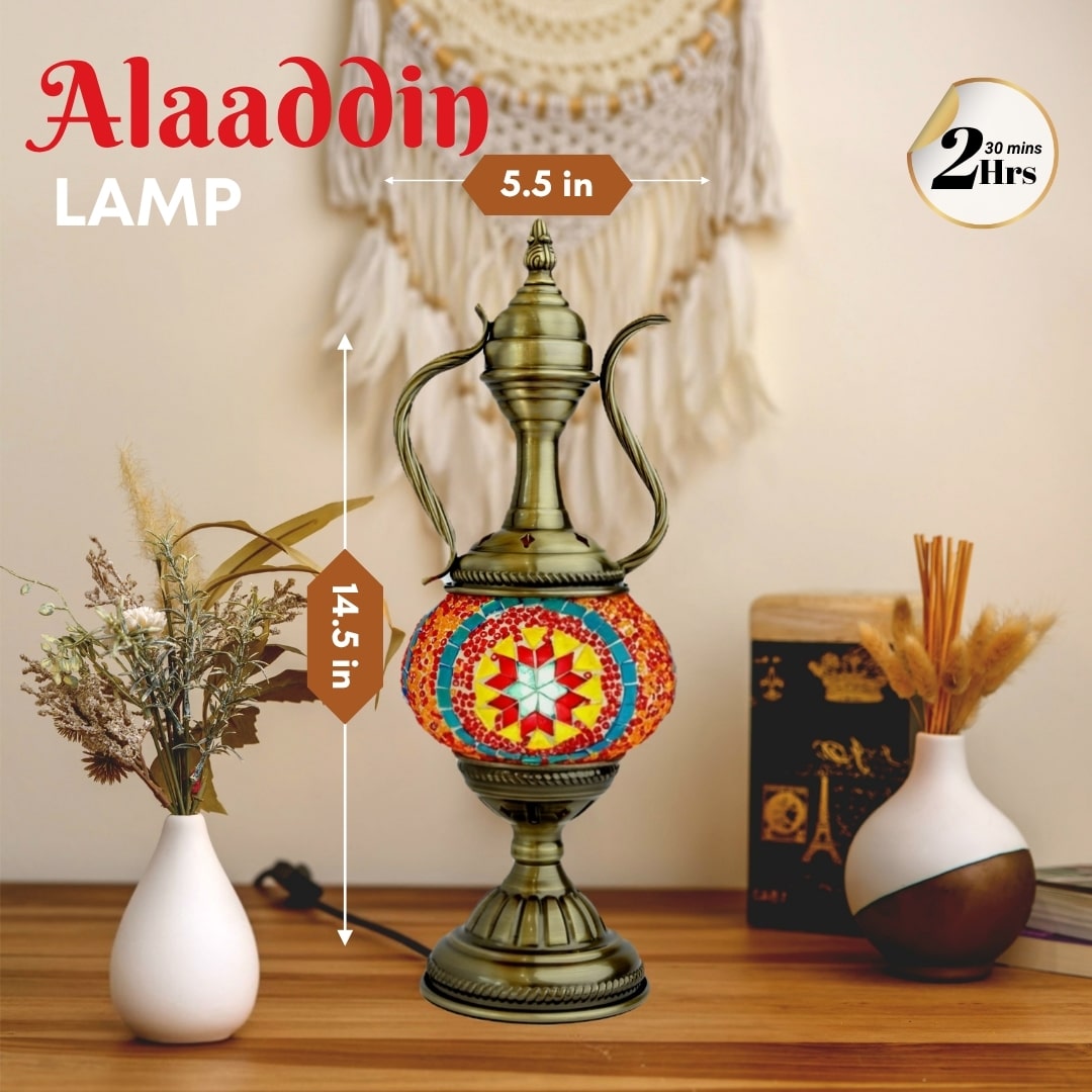 Mosaic Lamp Making Workshop Alaadin Lamp - PedalisaArt