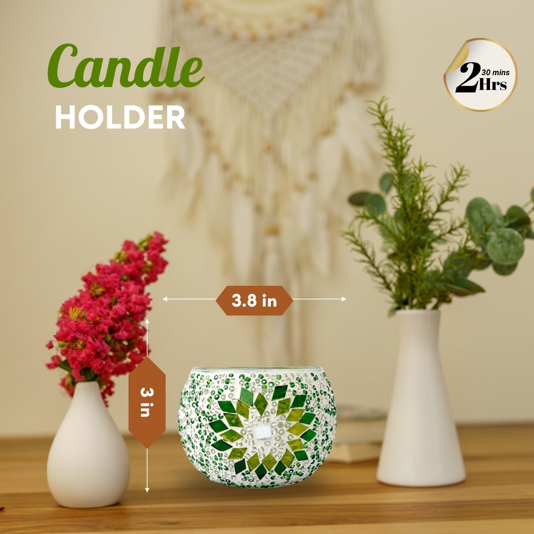 Mosaic Lamp Making Workshop Candle Holder - PedalisaArt