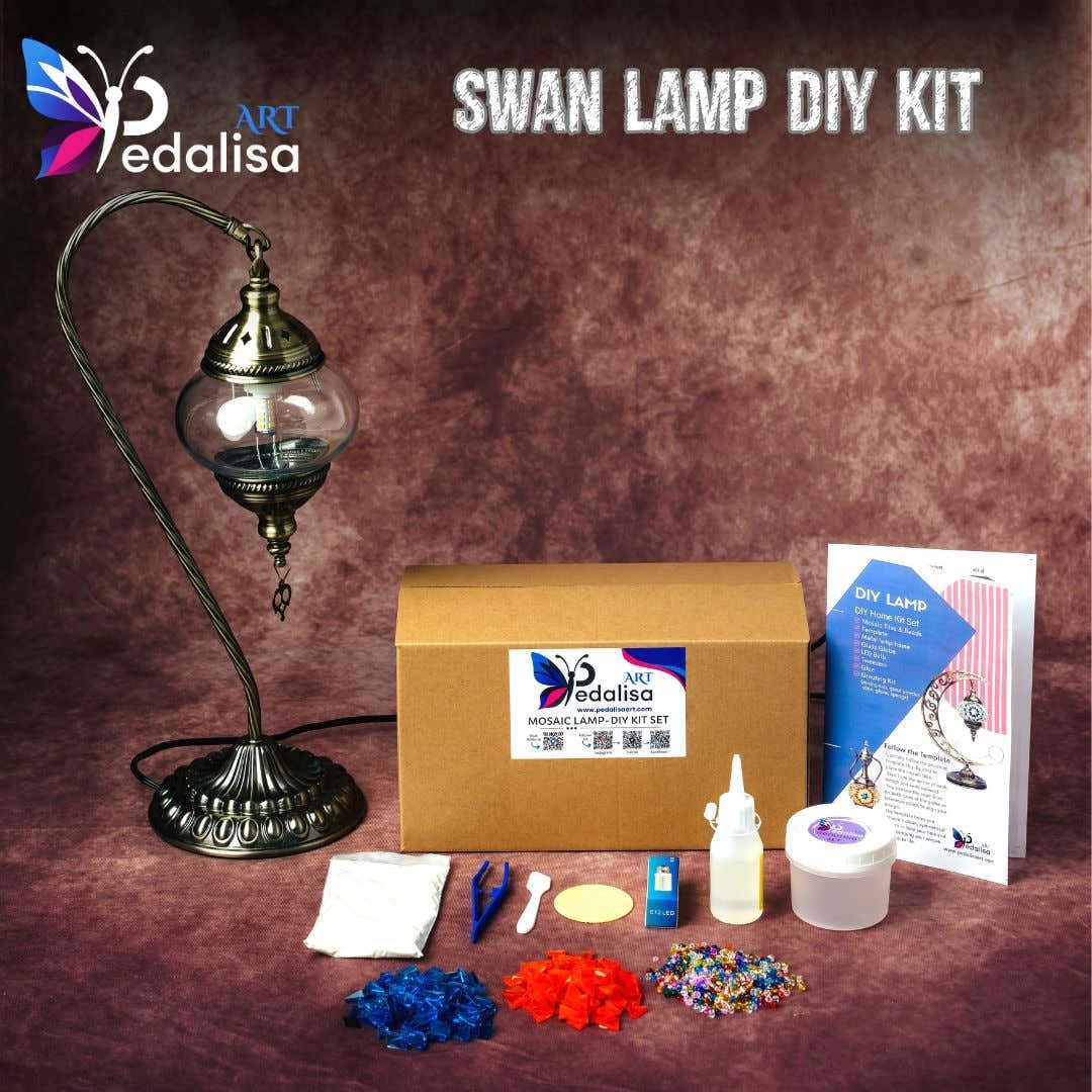 Swan Lamp Home DIY Kits - turkish-lamp-workshop-PedalisaArt
