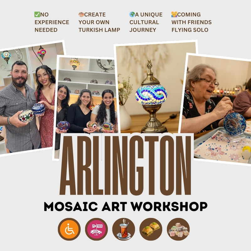 Turkish Mosaic Lamp Workshop in Arlington, TX - turkish-lamp-workshop-PedalisaArt