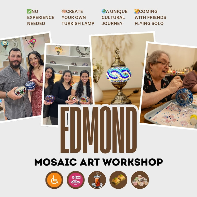 Mosaic Art Class in Edmond | Oklahoma City - turkish-lamp-workshop-PedalisaArt