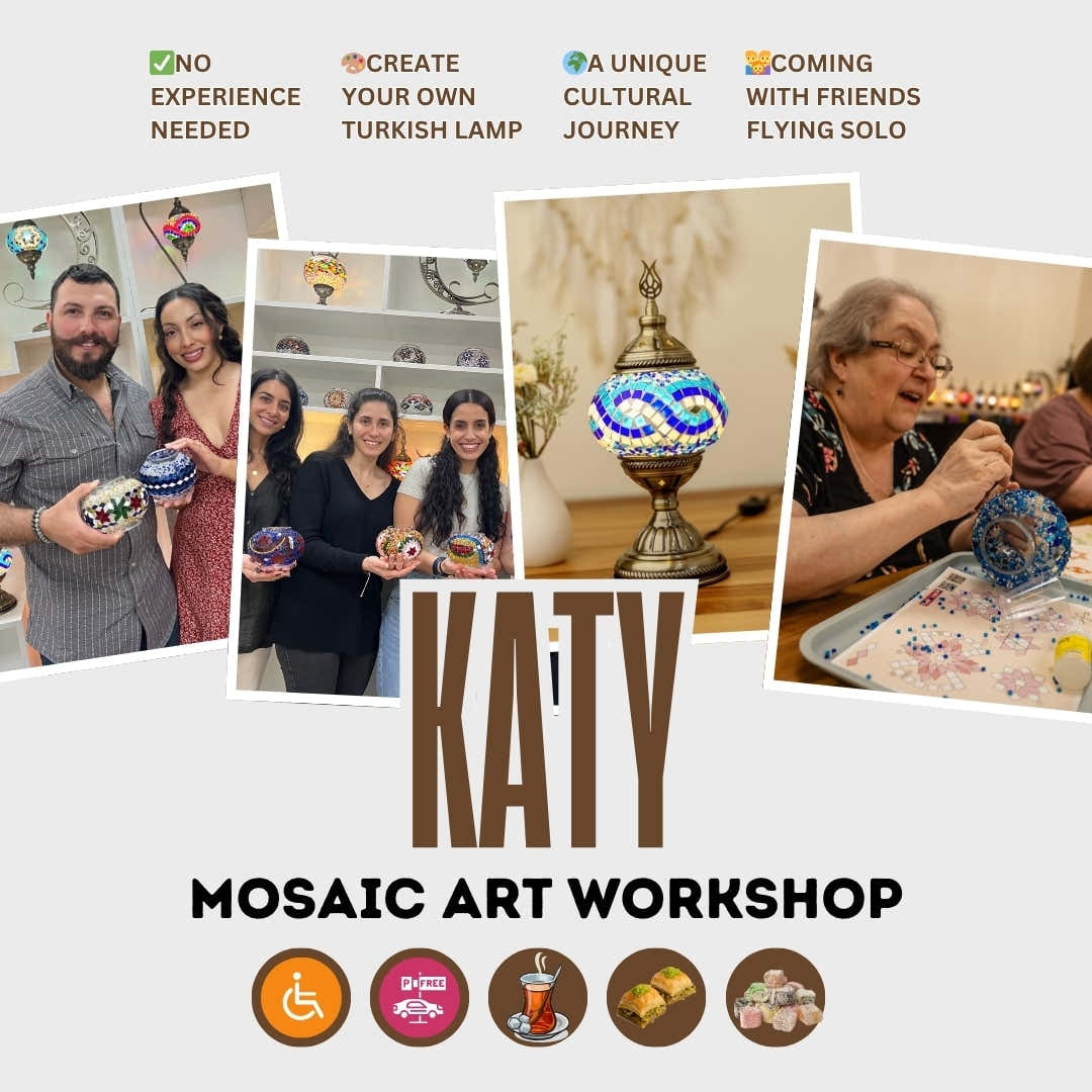 Turkish Mosaic Lamp Workshop in Katy, TX – Create Your Own - turkish-lamp-workshop-PedalisaArt