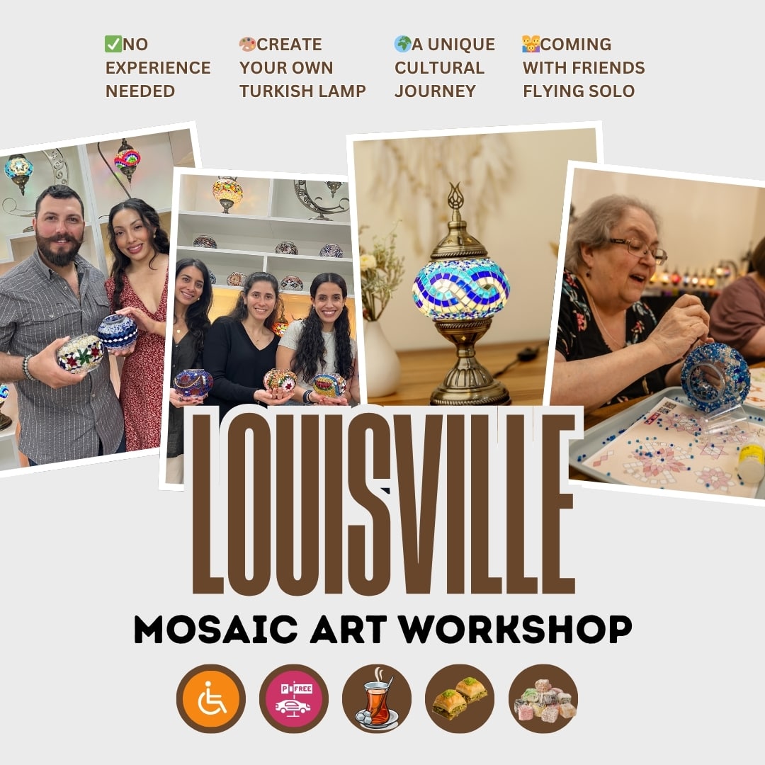 Turkish Mosaic Lamp Workshop in Louisville, KY | Pedalisa Art - turkish-lamp-workshop-PedalisaArt