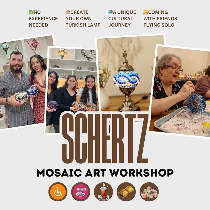 Turkish Mosaic Lamp Workshop in Schertz, TX – Create & Enjoy - turkish-lamp-workshop-PedalisaArt