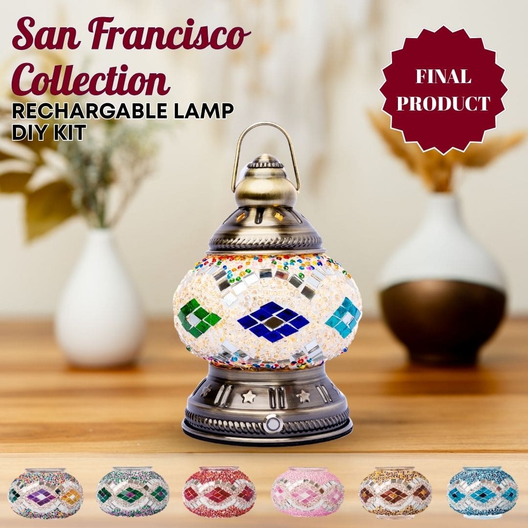 Rechargable Lamp DIY Kits - turkish-lamp-workshop-PedalisaArt
