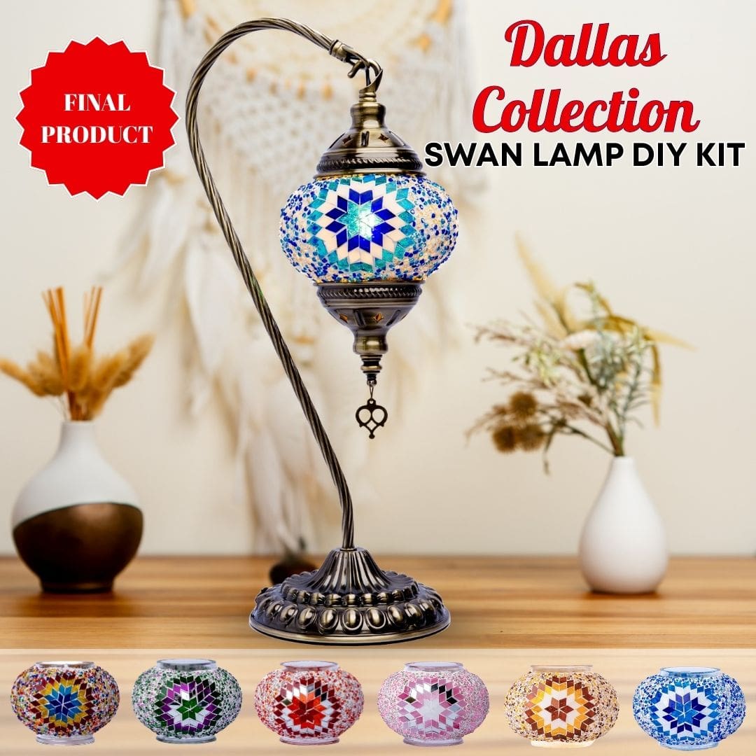 Swan Lamp DIY Kits - turkish-lamp-workshop-PedalisaArt