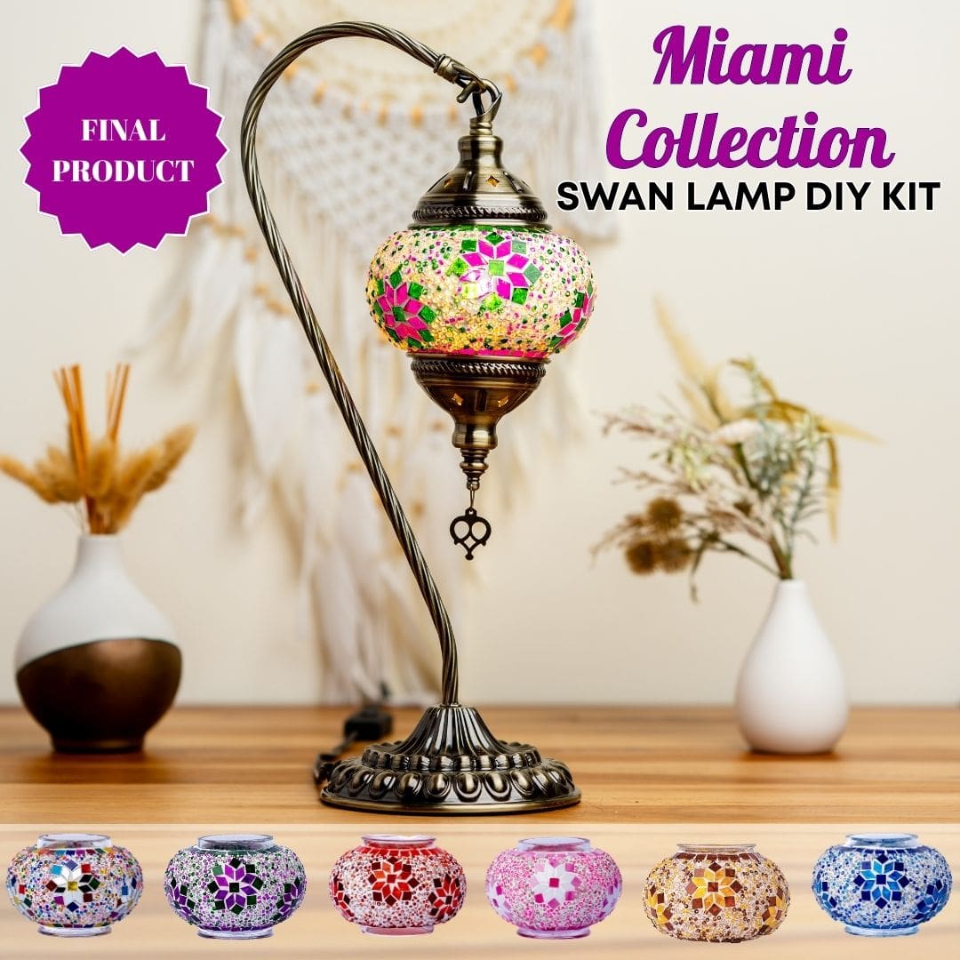 Swan Lamp DIY Kits - turkish-lamp-workshop-PedalisaArt