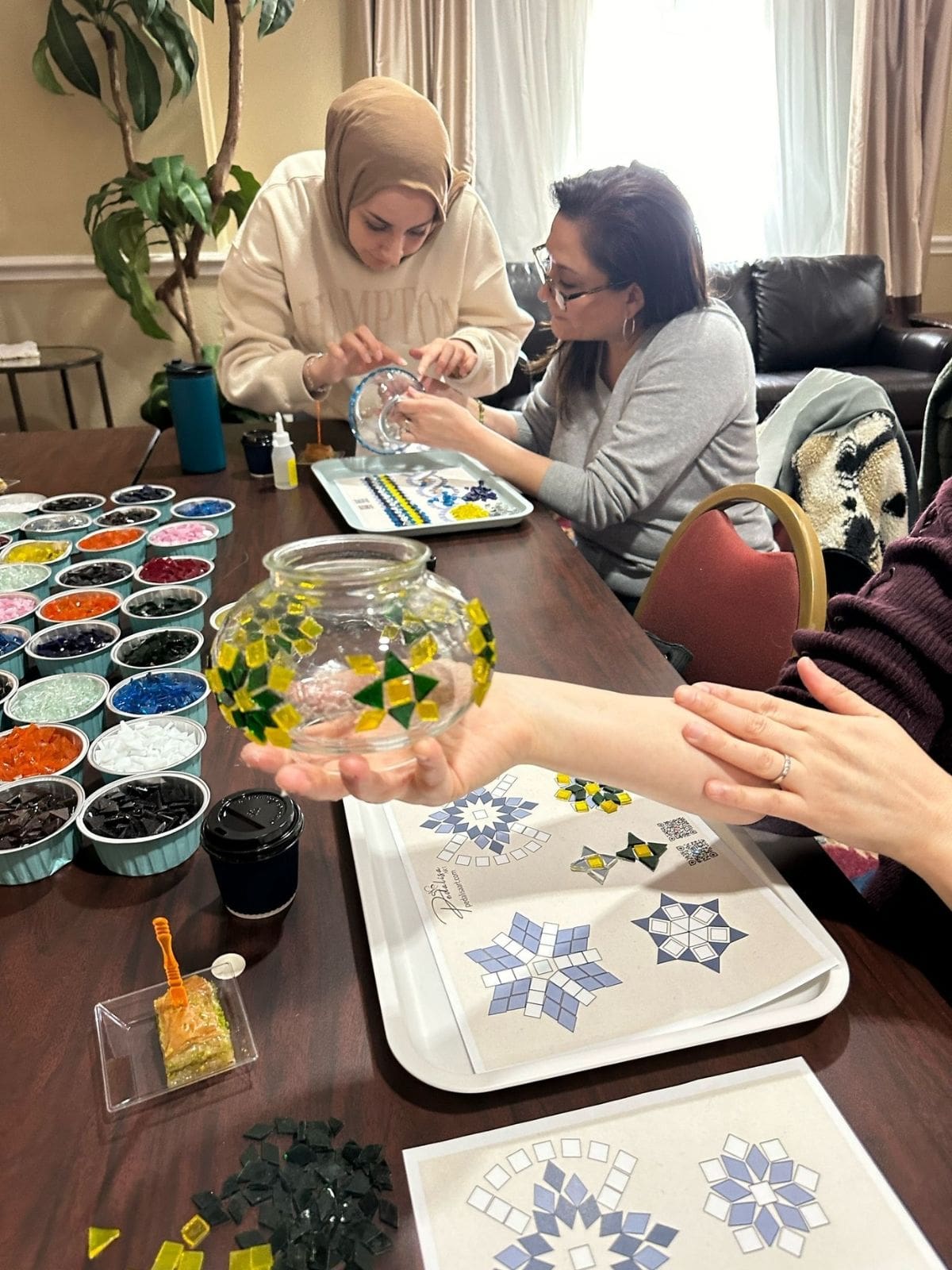 Why locals love our Katy mosaic lamp classes?