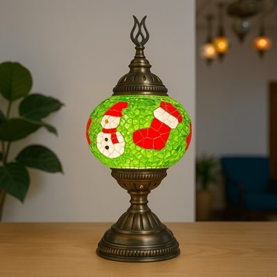 Christmas DIY Mosaic Lamp Kits | Turkish & Moroccan Designs | Pedalisa Art