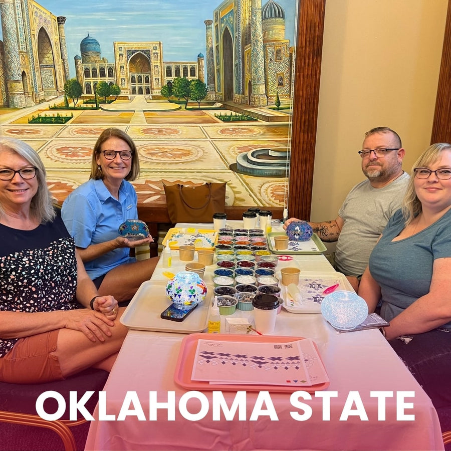 Turkish Mosaic Lamp Workshop in Oklahoma State: Oklahoma City, Edmond | Oklahoma City, Tulsa | Oklahoma City