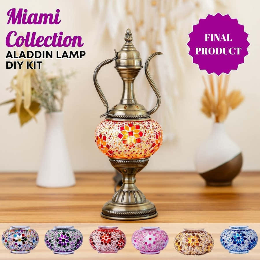 Aladdin Lamp DIY Kits -  turkish-lamp-workshop-PedalisaArt