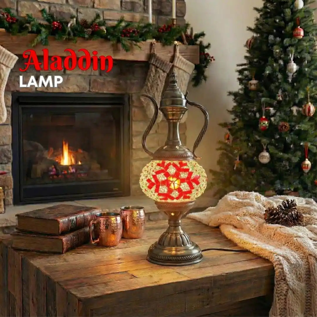 Christmas Home DIY Kit Red Snowflake -  turkish-lamp-workshop-PedalisaArt