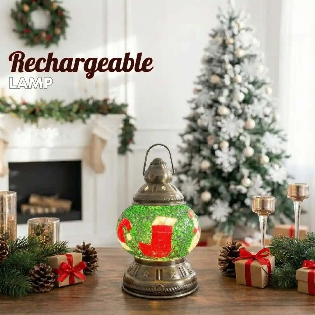 Christmas Home DIY Kit Snowman - Stocking - Santa Hat -  turkish-lamp-workshop-PedalisaArt