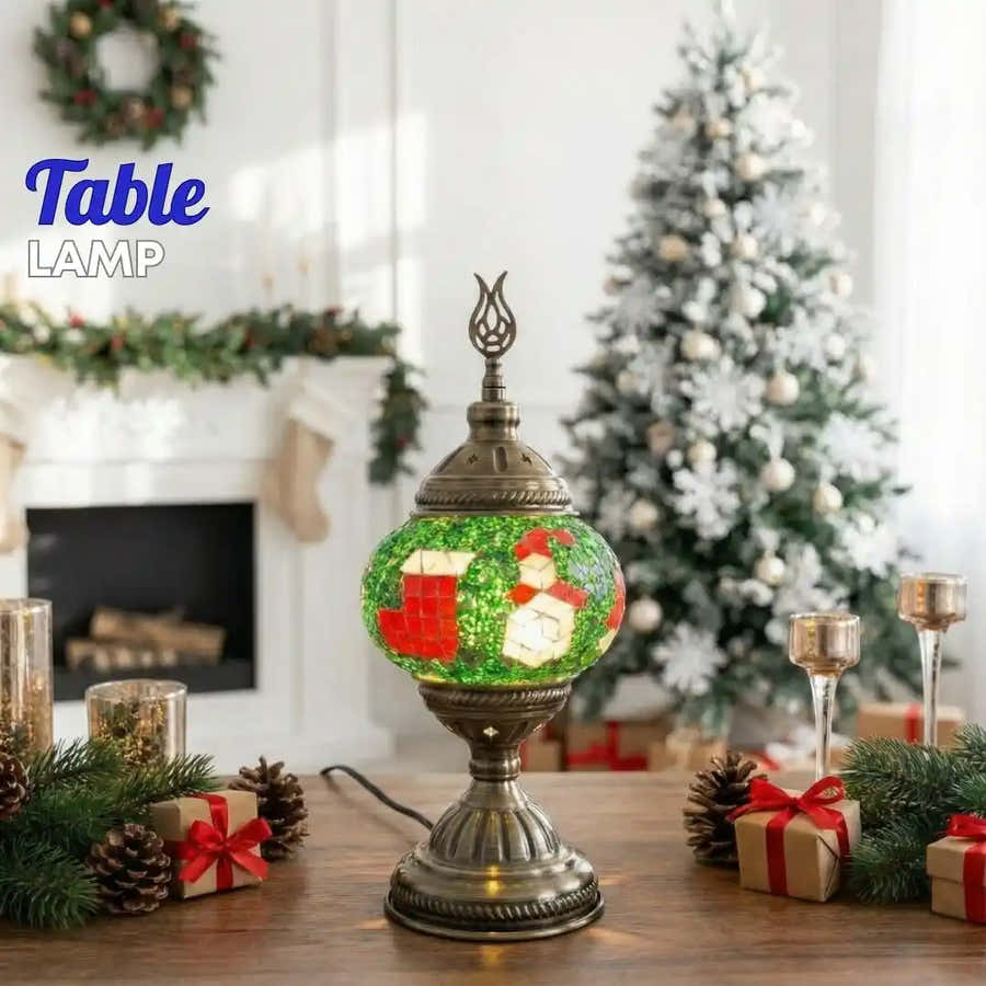 Christmas Home DIY Kit Snowman - Stocking - Santa Hat -  turkish-lamp-workshop-PedalisaArt