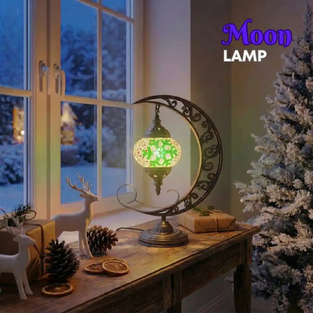 Christmas Mosaic DIY Kit – Green Snowflake -  turkish-lamp-workshop-PedalisaArt