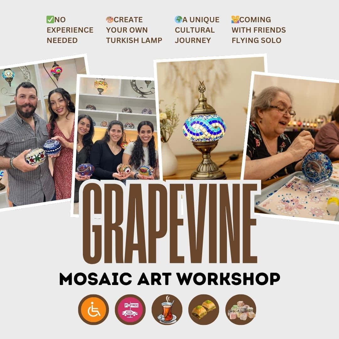 Create Your Own Turkish Mosaic Lamp Workshop in Grapevine, TX -  turkish-lamp-workshop-PedalisaArt