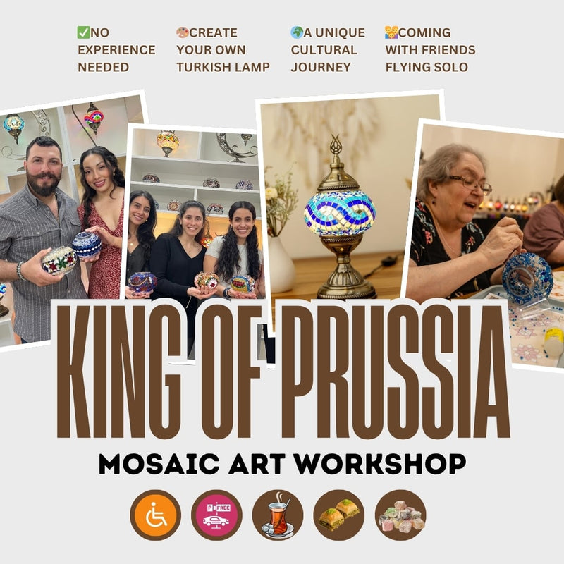 Mosaic Art in King of Prussia | Philadelphia -  turkish-lamp-workshop-PedalisaArt