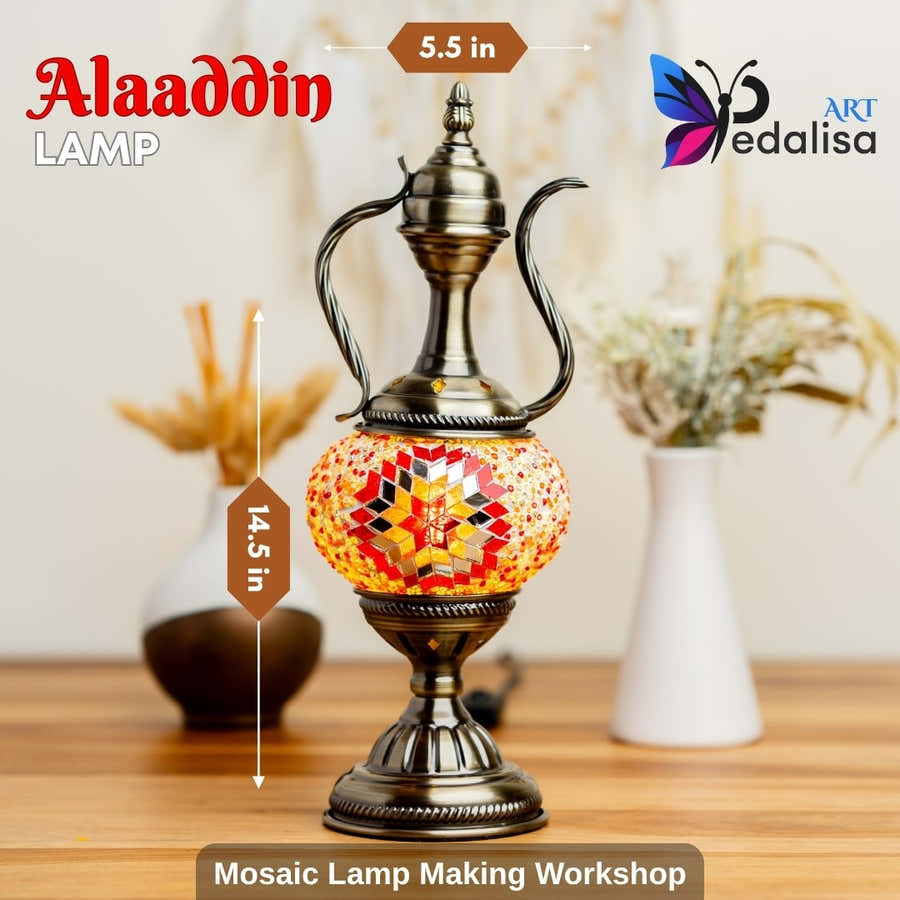 Discover Turkish Mosaic Lamp Workshops in Baton Rouge, LA -  turkish-lamp-workshop-PedalisaArt