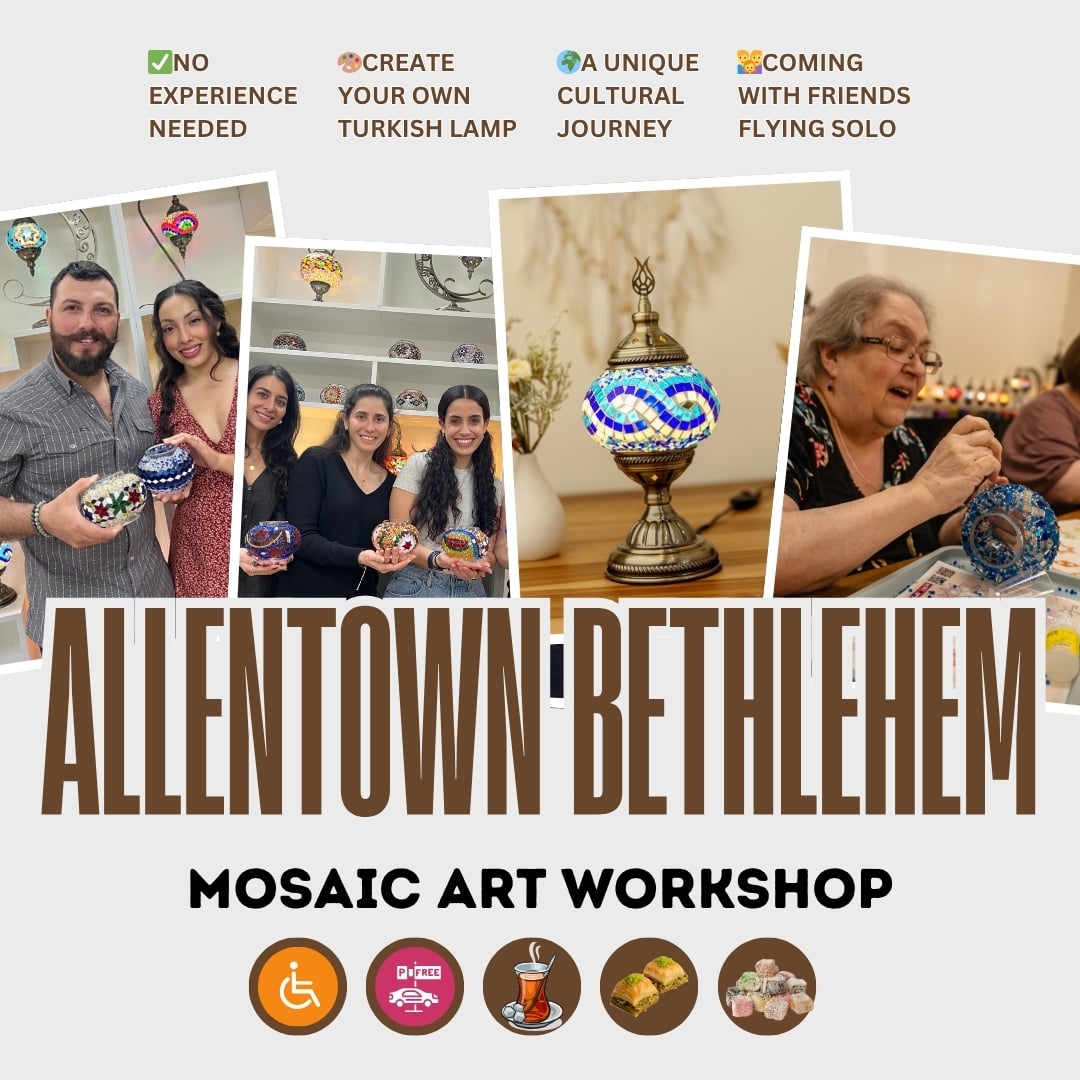 Mosaic Art Workshop in Allentown Bethlehem -  turkish-lamp-workshop-PedalisaArt