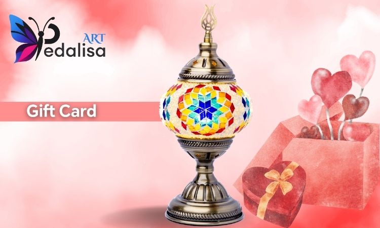 Give the Gift of a Masterclass | Mosaic Workshop Gift Card | Pedalisa Art -  turkish-lamp-workshop-PedalisaArt