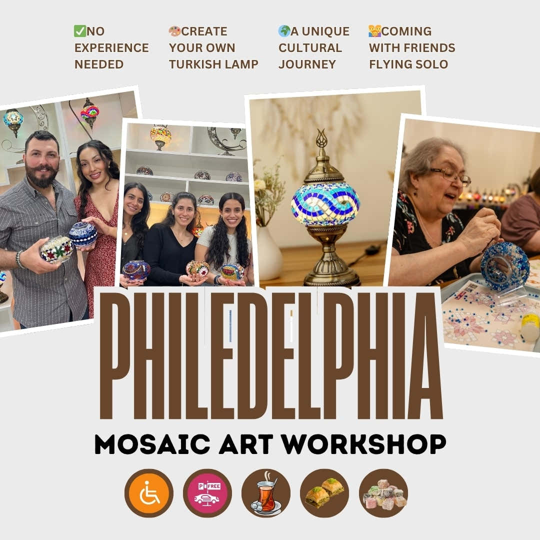 Hands-On Turkish Mosaic Lamp Workshops in Philadelphia, PA -  turkish-lamp-workshop-PedalisaArt