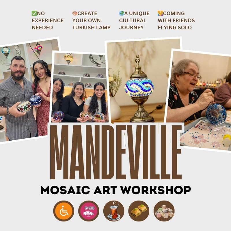 Join a Turkish Mosaic Lamp Workshop in Mandeville, LA -  turkish-lamp-workshop-PedalisaArt