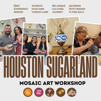 Celebrate Creativity This September in Houston - Create Your Own Turkish Mosaic Lamp: DIY Mosaic Lamp Kits koleksiyonundan
